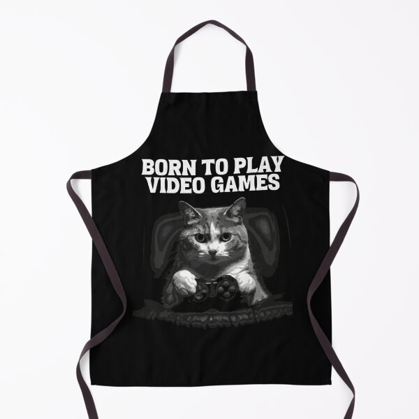 Item preview, NACIDO PARA JUGAR VIDEOJUEGOS FUNNY CAT GAMEPAD designed and sold by justyna-s28.