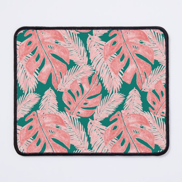 Item preview, Tropical Monstera Leaf Pattern Pink and Green designed and sold by Julie Erin Designs.