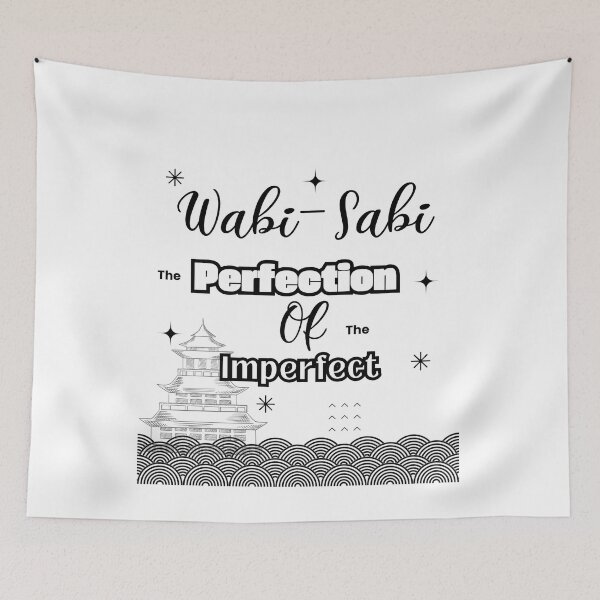 Item preview, Wabi sabi the perfección of the imperfect quote for work designed and sold by CachoGlorious.