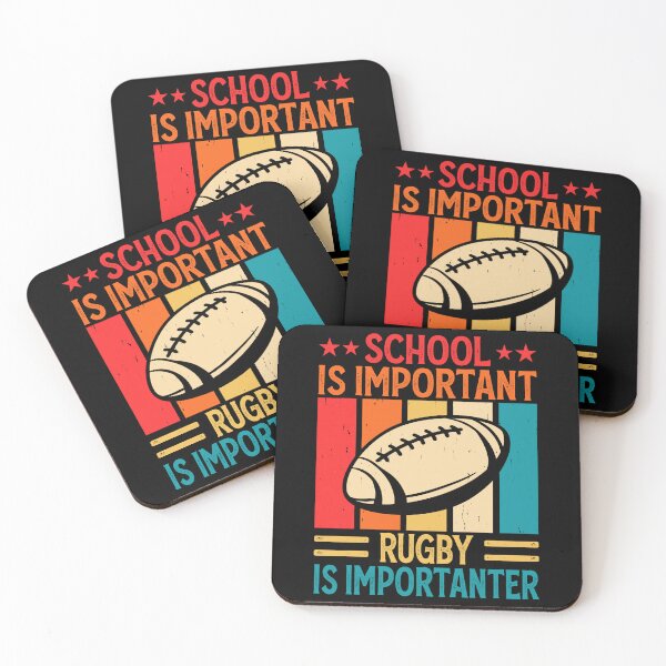 Item preview, School Is Important Rugby Is Importanter For Rugby Lovers - Funny Rugby Player Vintage designed and sold by naworas.