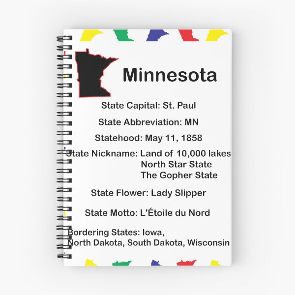Item preview, Minnesota Educational State Poster designed and sold by ValeriesGallery.