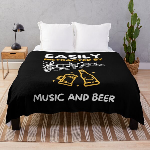 Item preview, Easily distracted by music and beer designed and sold by Gilpro Designs.