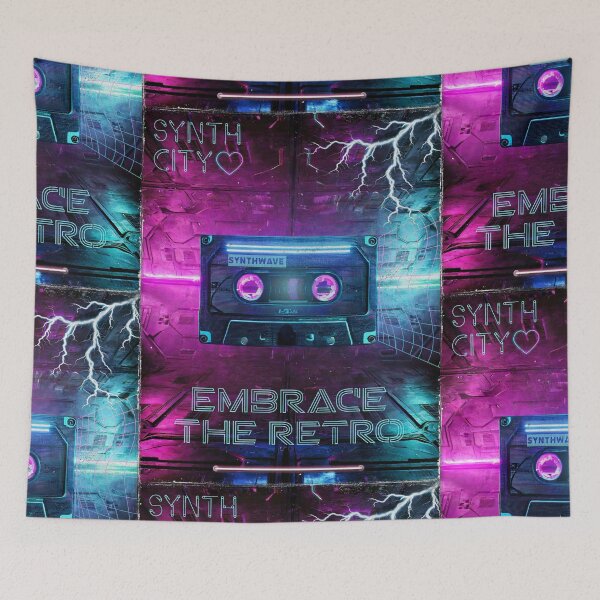 Item preview, Synthwave Cassette Poster designed and sold by Pixelfunk.