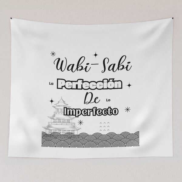 Item preview, Wabi sabi the perfección of the imperfect quote for work designed and sold by CachoGlorious.