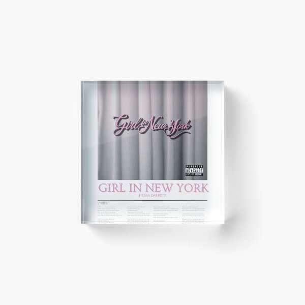 Item preview, Nessa Barrett- Girl In New York lyrics designed and sold by holkiepolkie.