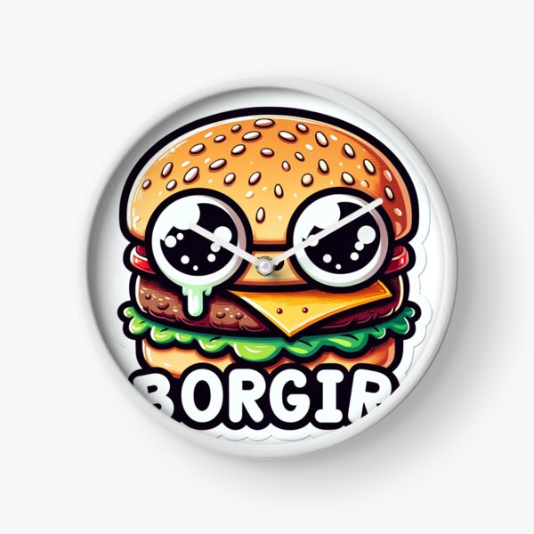 Item preview, Cute Cartoon Hamburger "Borgir" designed and sold by Zestpond.