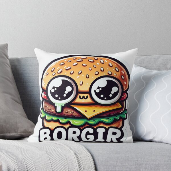 Aperçu de l'œuvre Hamburger de dessin animé mignon "Borgir" créée et vendue par Zestpond.
