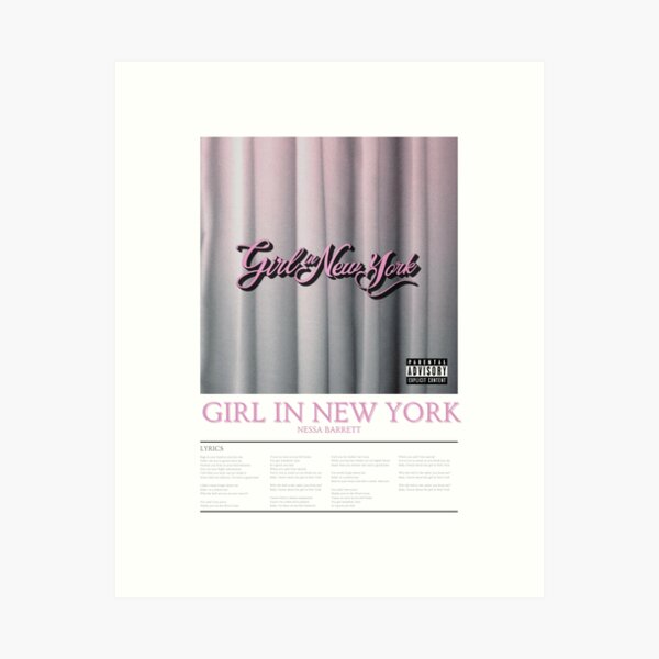 Item preview, Nessa Barrett- Girl In New York lyrics designed and sold by holkiepolkie.