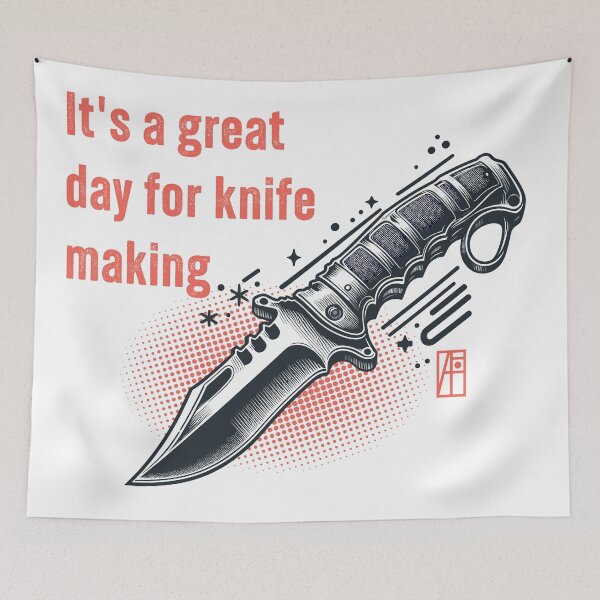 Item preview, It's a Great Day for Knife Making - Knives are my passion - I love knife - Military knife designed and sold by ArtProjectShop.