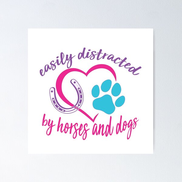 Item preview, Easily Distracted by Dogs and Horses designed and sold by nyhhhh.