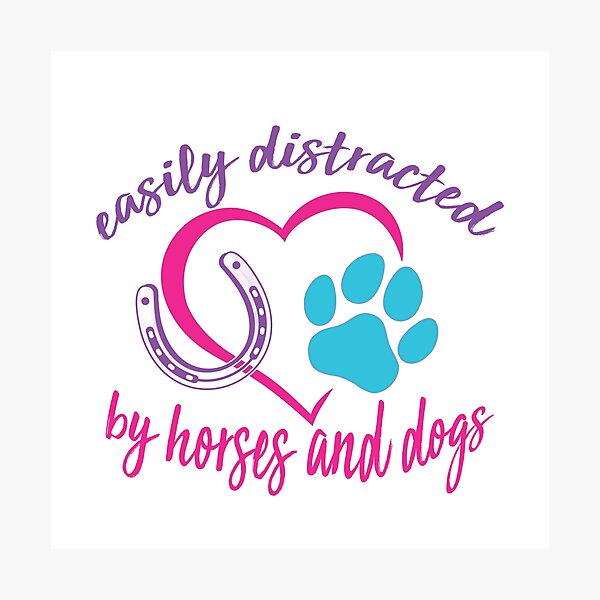 Item preview, Easily Distracted by Dogs and Horses designed and sold by nyhhhh.