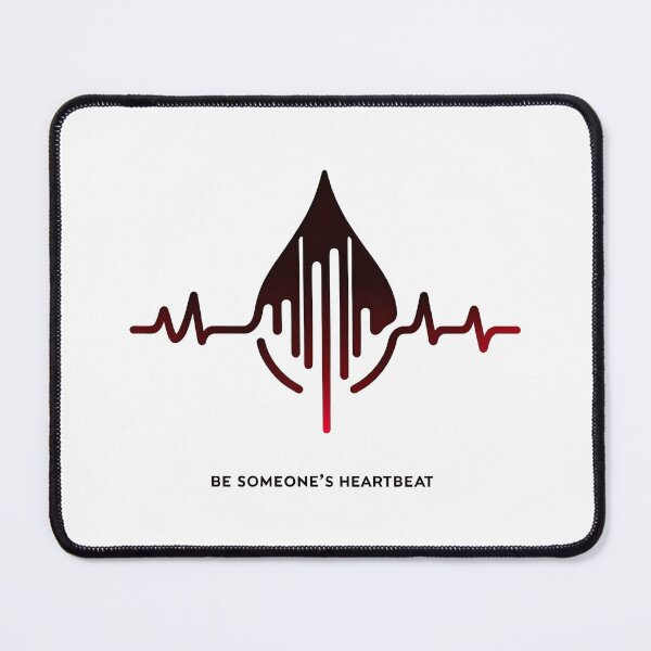 Item preview, Abstract Heartbeat Blood Drop Donation Tee - blood donation awareness designed and sold by MAPDDesigns.