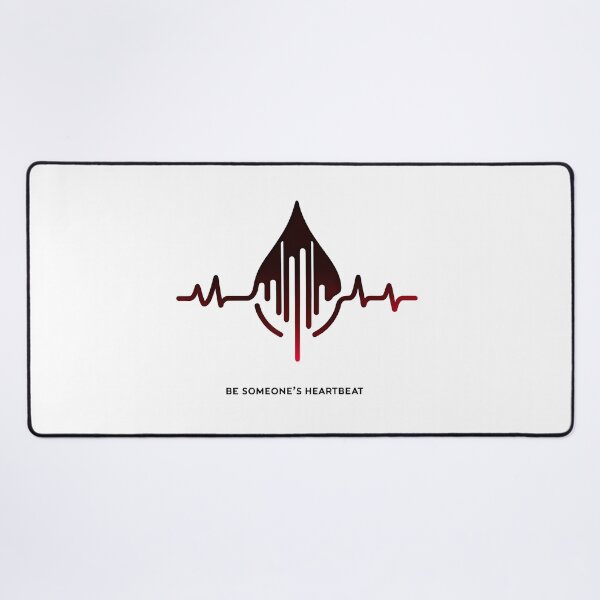 Artikelvorschau, Abstraktes Heartbeat Blood Drop Donation Tee – Bewusstsein für Blutspende entworfen und verkauft von MAPDDesigns.