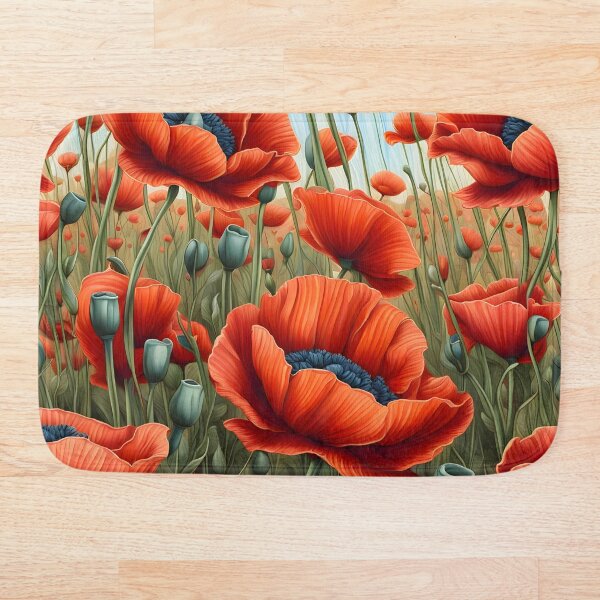 Item preview, A field of poppies designed and sold by LordFalcon.