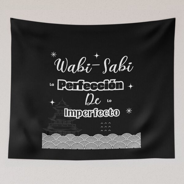 Item preview, Wabi sabi the perfección of the imperfect quote for philosophy lovers designed and sold by CachoGlorious.