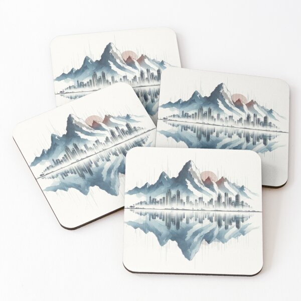 Item preview, Urban Peaks: Cityscape Meets Mountain Range designed and sold by INVADesign.