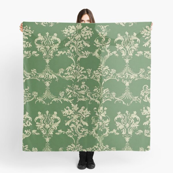 Item preview, Green and Beige Art Deco Floral Pattern designed and sold by ArDecoS.