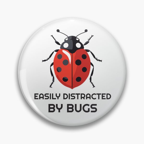 Item preview, Easily distracted by bugs - ladybug designed and sold by twisted-dot.