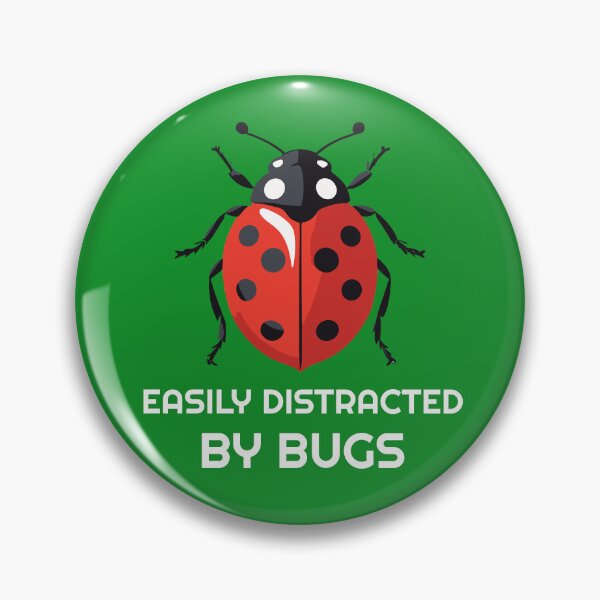 Item preview, Easily distracted by bugs - ladybug designed and sold by twisted-dot.