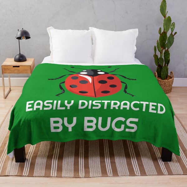 Item preview, Easily distracted by bugs - ladybug designed and sold by twisted-dot.
