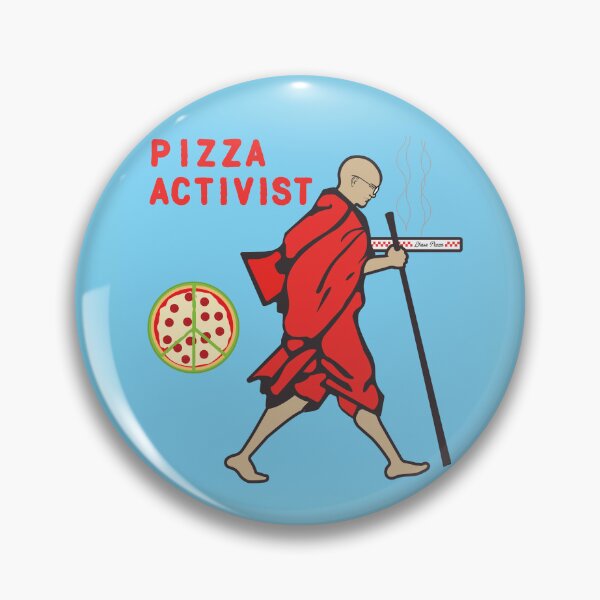 Item preview, Pizza (peace) activist designed and sold by young-roshi.