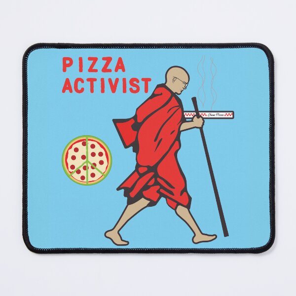 Item preview, Pizza (peace) activist designed and sold by young-roshi.
