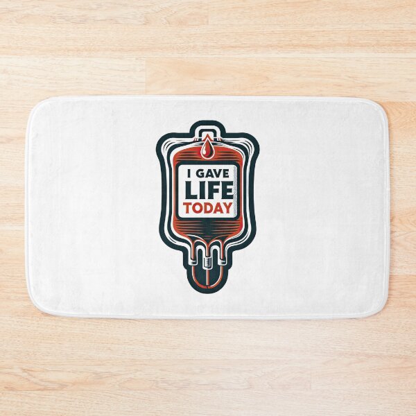 Artikelvorschau, „I Gave Life Today“ T-Shirt für Blutbeutelspender – Bewusstsein für Blutspende entworfen und verkauft von MAPDDesigns.