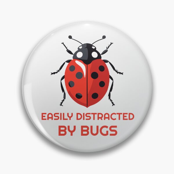 Item preview, Easily distracted by bugs - ladybug designed and sold by twisted-dot.
