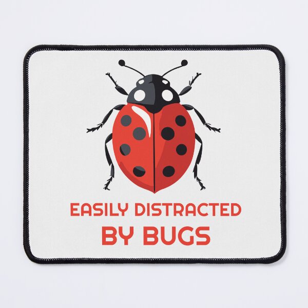 Item preview, Easily distracted by bugs - ladybug designed and sold by twisted-dot.