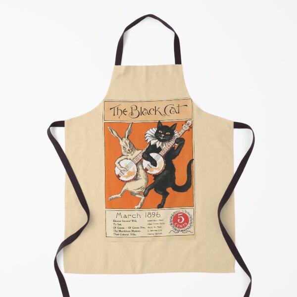 Item preview, Nelly Littlehale Murphys Deframed Black Cat - Vintage March 1896 Print designed and sold by EmeraldeaArt.