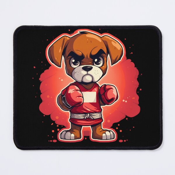 Item preview, Funny boxer dog breed with boxing gloves illustration designed and sold by NBSStore.