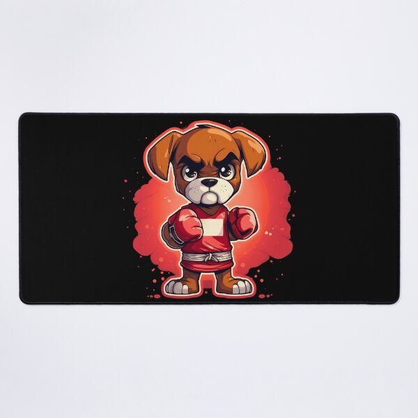 Item preview, Graciosa raza de perro boxer con ilustración de guantes de boxeo designed and sold by NBSStore.