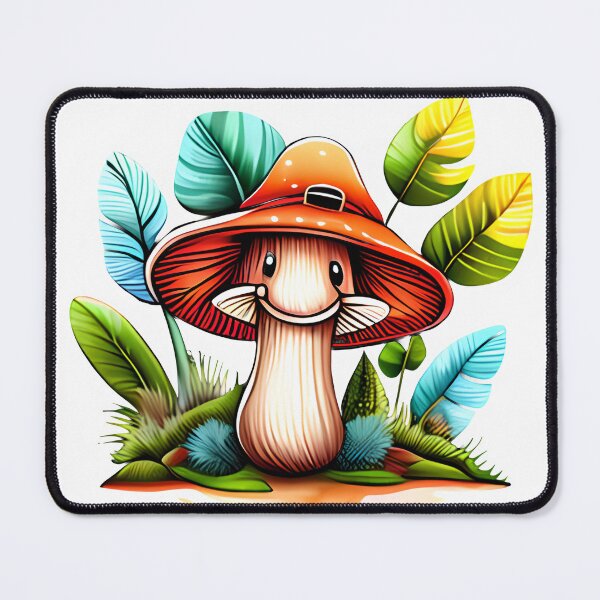 Item preview, Funny cartoon mashroom in the forest designed and sold by e-stall4U.