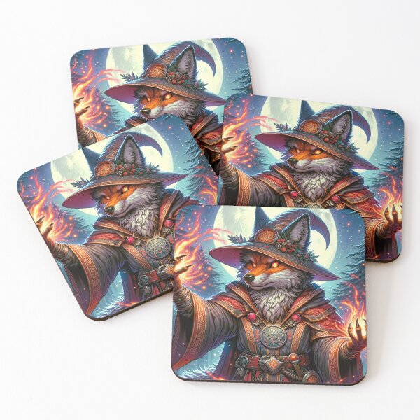 Item preview, Fiery Fox Wizard designed and sold by Zestpond.