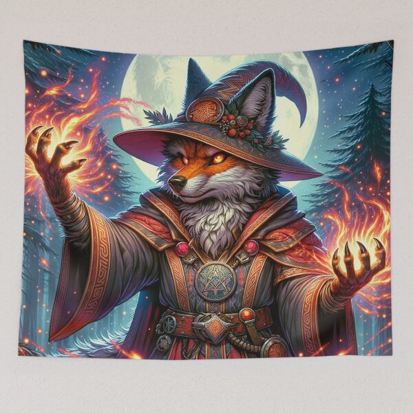 Item preview, Fiery Fox Wizard designed and sold by Zestpond.