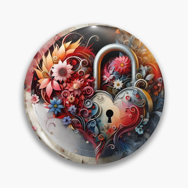 Item preview, Floral Key: Unlocking the Heart's Garden designed and sold by Pixel Dome.