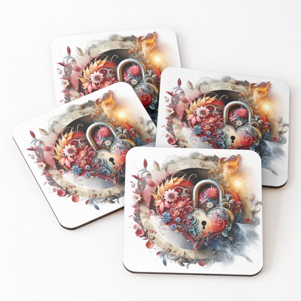 Item preview, Floral Key: Unlocking the Heart's Garden designed and sold by Pixel Dome.