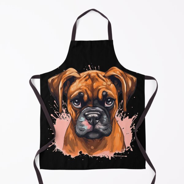Item preview, Cute boxer dog breed puppy illustration designed and sold by NBSStore.