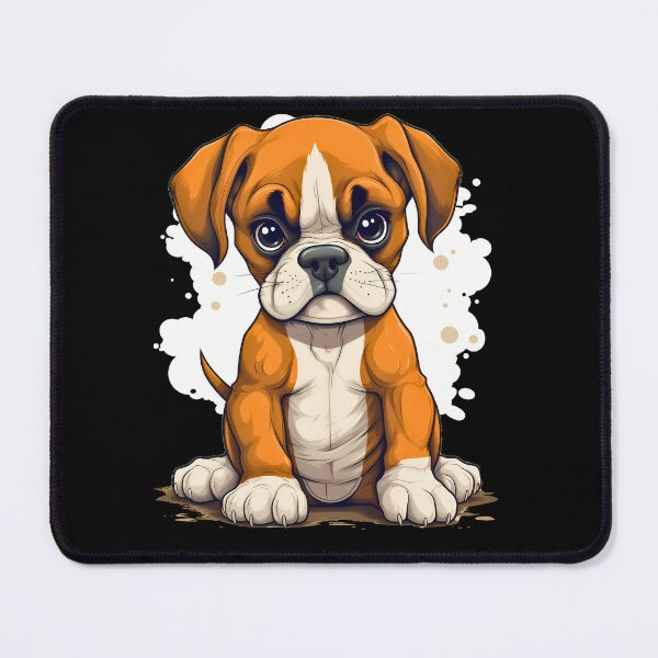 Item preview, Cute boxer dog breed puppy illustration designed and sold by NBSStore.