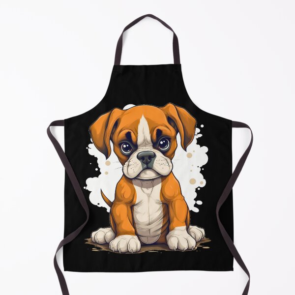 Item preview, Cute boxer dog breed puppy illustration designed and sold by NBSStore.