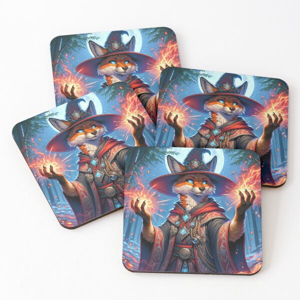 Item preview, Fiery Fox Wizard designed and sold by Zestpond.