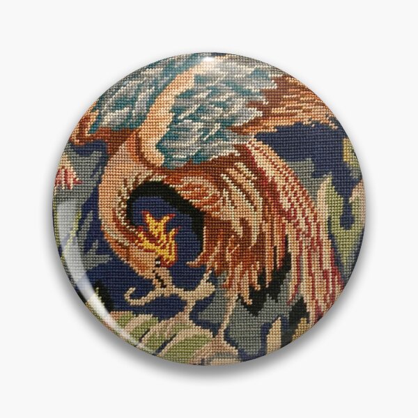 Item preview, Needlepoint embroidery of phoenix from Paris designed and sold by ricoflinn.