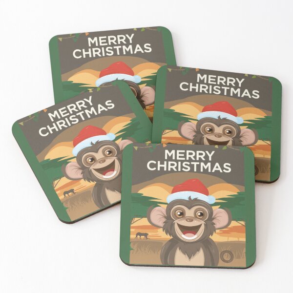 Item preview, Happy Christmas Monkey designed and sold by BudBurns.