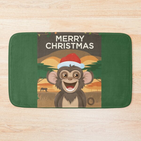 Item preview, Happy Christmas Monkey designed and sold by BudBurns.