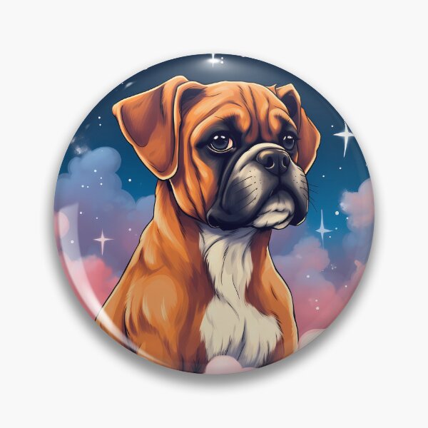 Item preview, Cute boxer dog breed puppy illustration designed and sold by NBSStore.