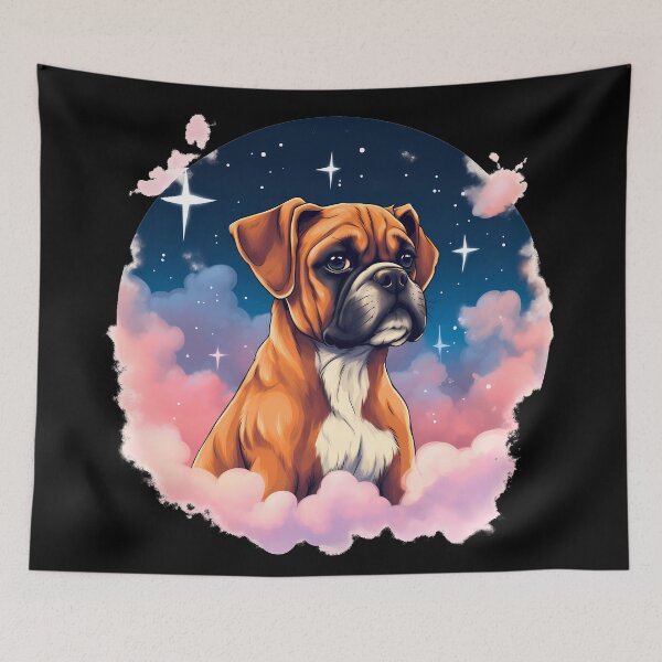 Item preview, Cute boxer dog breed puppy illustration designed and sold by NBSStore.