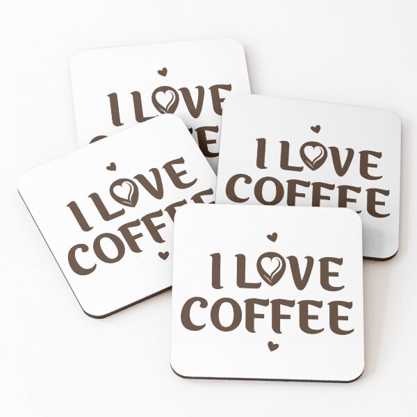 Item preview, I Love Coffee 5 designed and sold by HahaHandlesHub.