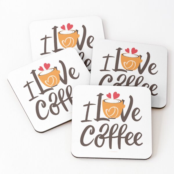 Item preview, I Love Coffee 3 designed and sold by HahaHandlesHub.