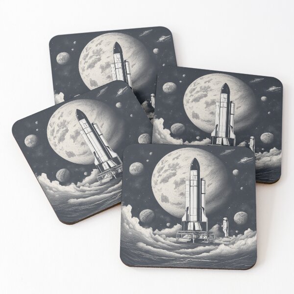 Item preview, Moon Spaceship Launch designed and sold by LuizSilva1983.