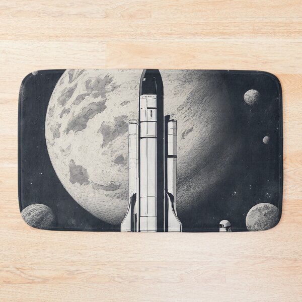 Item preview, Moon Spaceship Launch designed and sold by LuizSilva1983.
